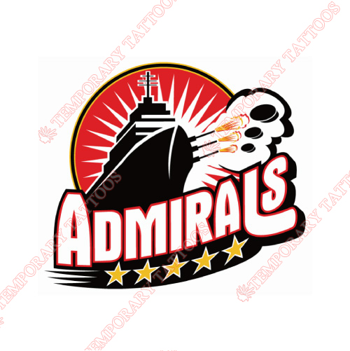 Norfolk Admirals Customize Temporary Tattoos Stickers NO.9086